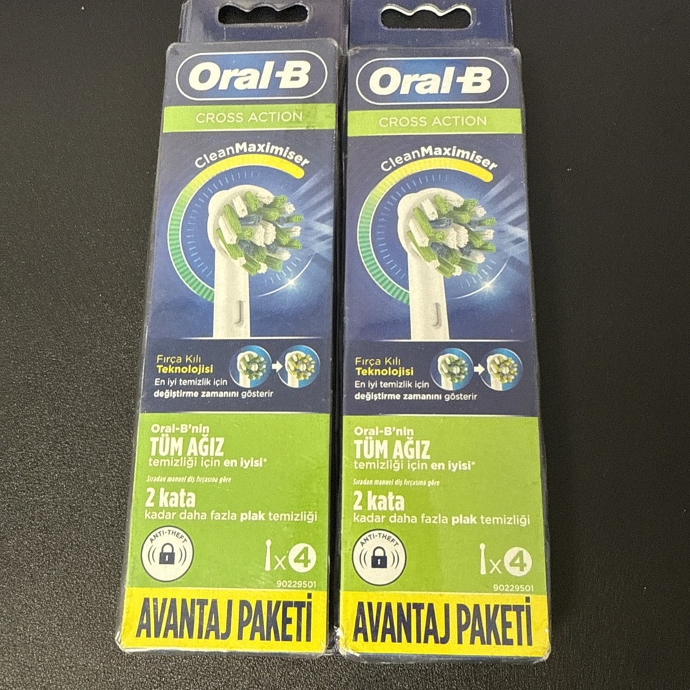 Oral-B Cross Action Replacement Electric Toothbrush Heads 8count